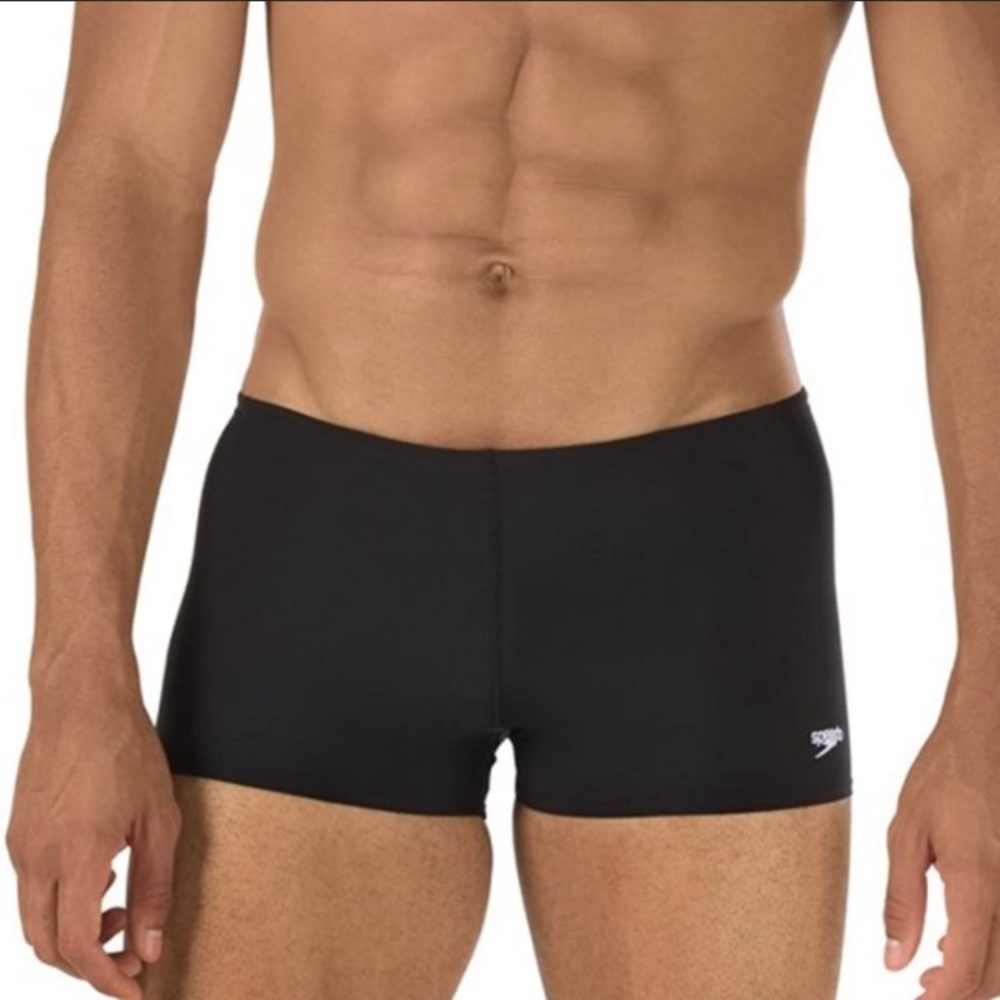 Speedo Square Leg Endurance+ Solid Swim Shorts 32